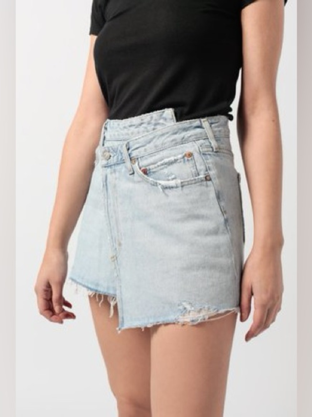 Agolde criss cross skirt